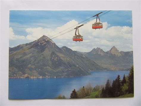 Luftseilbahn Beckenried Klewenalp Ungelaufene Fotokarte Kaufen Auf