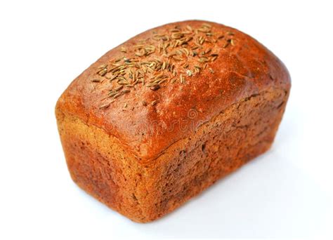 Bread Loaf On A White Background Stock Image Image Of Seed Pastry