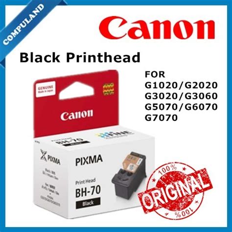 Original Canon Bh 70ch 70 Printhead G1020g2020g3020g3060g5070g6070g7070 100 Canon