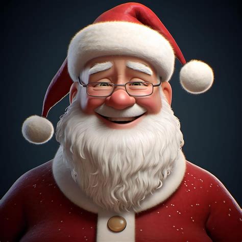 Premium Photo | 3D Christmas Santa Claus