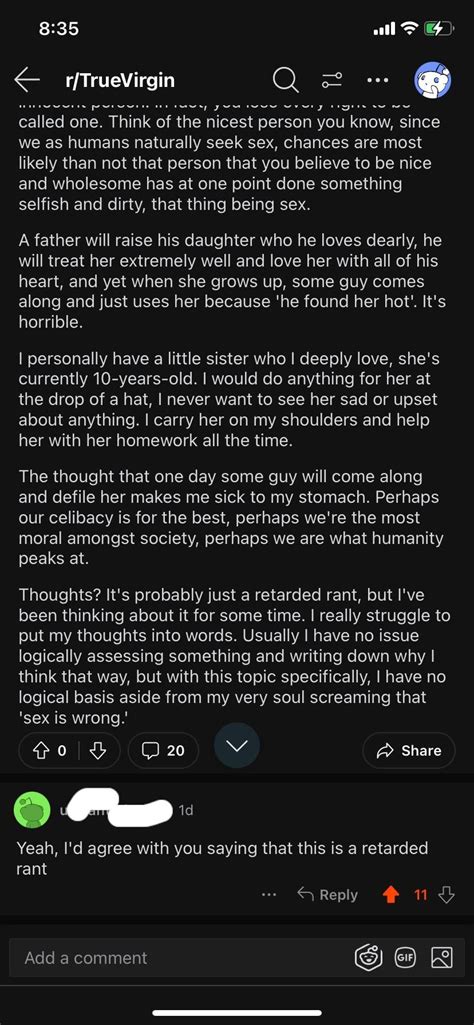 Absolutely Unhinged Take On Sex R Inceltears