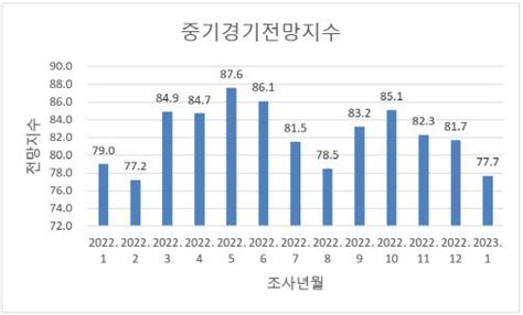 내년 1월 중기경기전망지수 7775개월 만에 80 밑돌아 네이트 뉴스