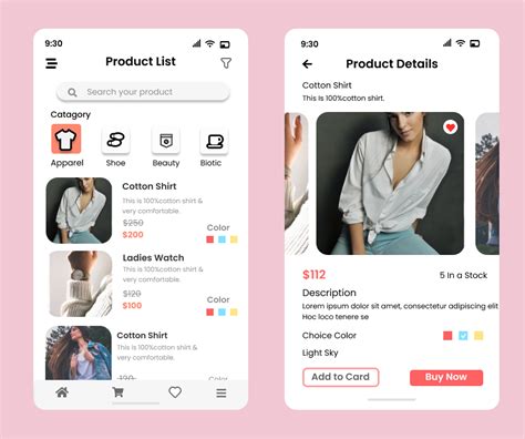 Clothing E Commerce App Design Figma