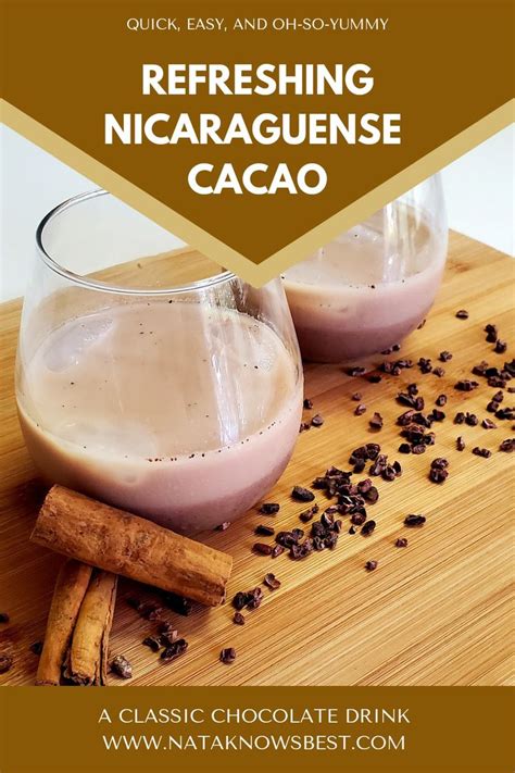 Nicaraguan Cacao Drink Refresco De Cacao Nata Knows Best Recipe