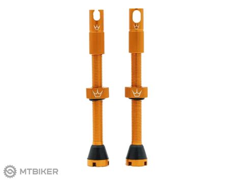 Peaty S X Chris King MK2 Tubeless Valves 60mm Presta Valve Orange