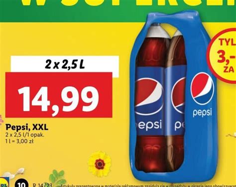 Promocja Pepsico Pepsi XXL 2x2 5l W Lidl