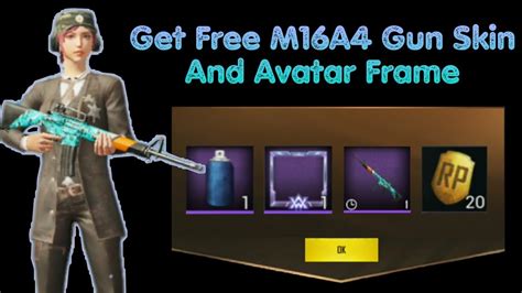 Get Free M A Gun Skin Rp Points Alan Walker Frame Pubg Mobile New