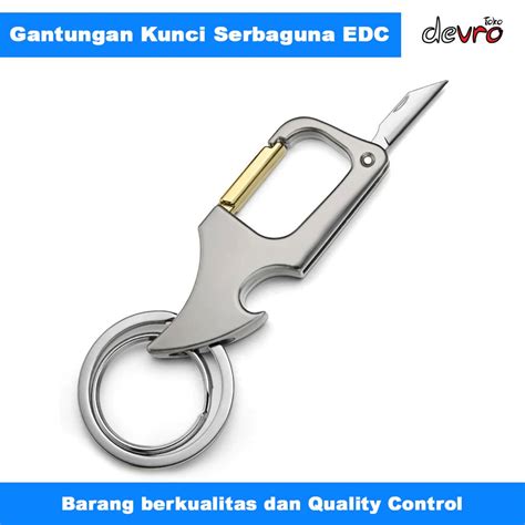 Jual Gantungan Kunci Karabiner Pembuka Tutup Botol Edc Dalaful K