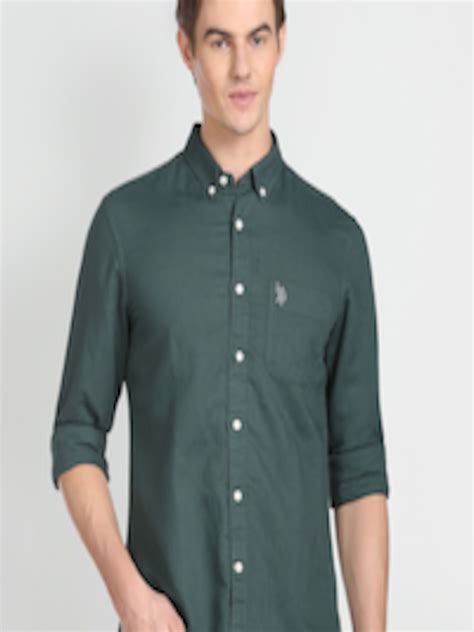 Buy Us Polo Assn Denim Co Opaque Cotton Linen Casual Shirt Shirts