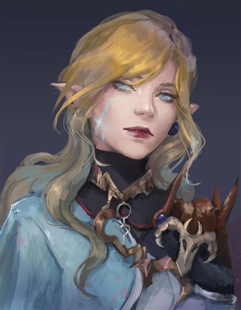 Artstation Commission Dump Astri Lohne Elf Art Character Art