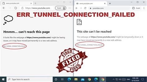 FIX ERR TUNNEL CONNECTION FAILED On Windows 10 Google Chrome And