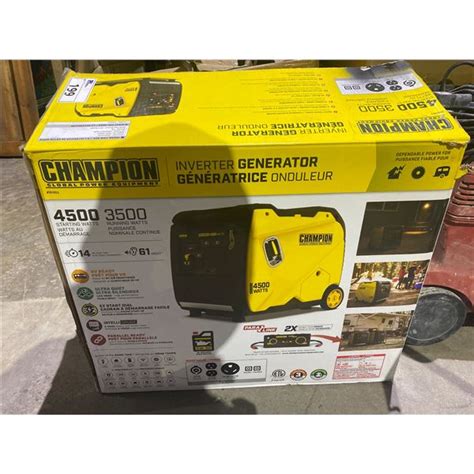 champion  watts gas generator  auctions