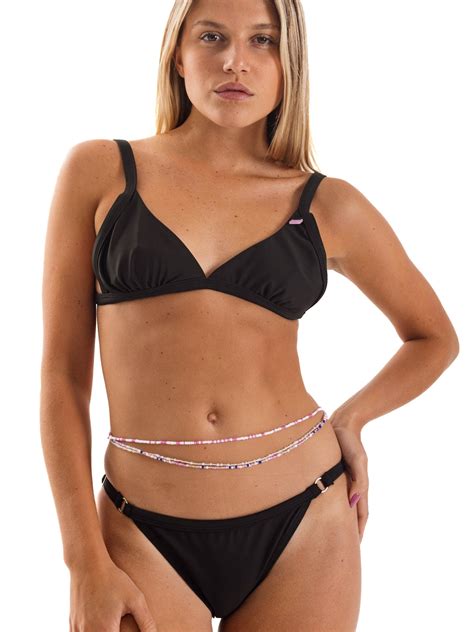 Ripley DAIKIRI BIKINI MUJER LISO NEGRO TRIÁNGULO EXTRA CONFORT