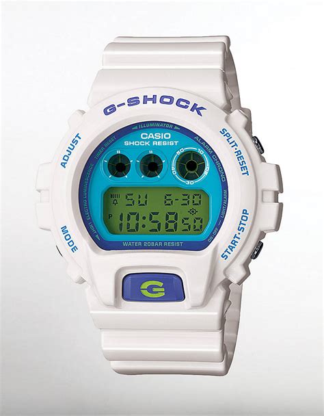 G Shock Mens Blue White Digital Watch In White For Men Lyst