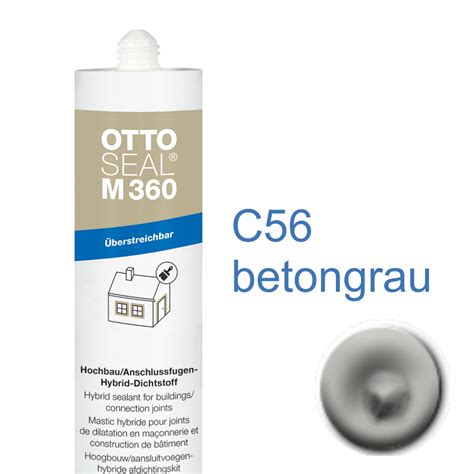 Ottoseal M 360 Hybrid Dichtstoff 310ml C56 Betongrau Hfs Ware