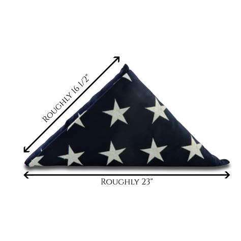 FOLDED FLAG DIMENSIONS - Legacies of America Woodworking Company
