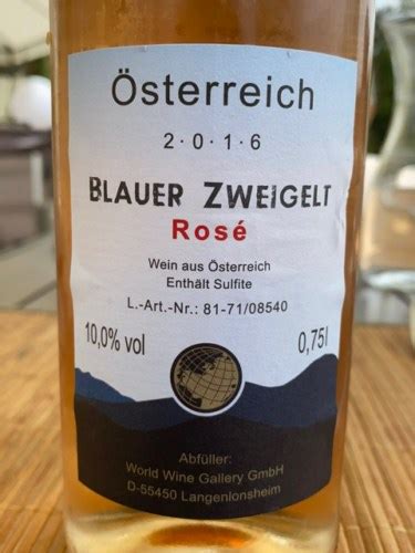 World Wine Gallery Blauer Zweigelt Ros Vivino United States