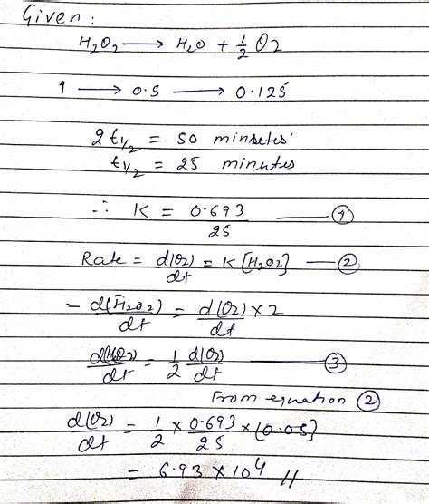 Welcome to Chem Zipper.com......: Decomposition of H2O2 follows a first ...