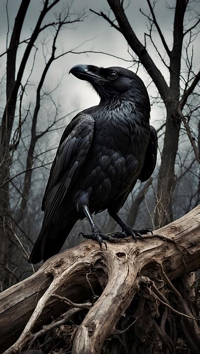 ai generated crow halloween royalty  stock illustration