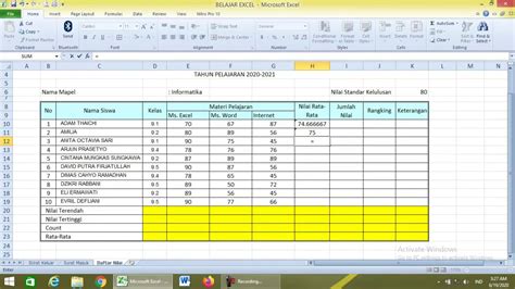 Belajar Microsoft Excel Archives Hot Sex Picture