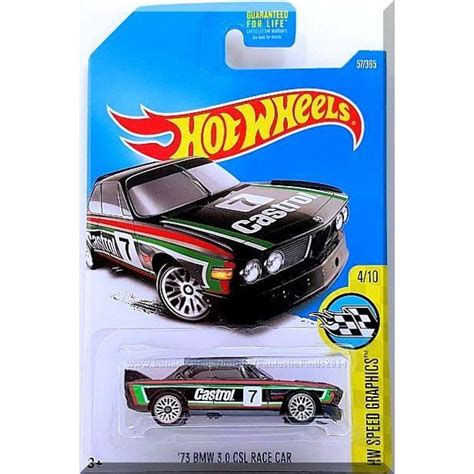 Hot Wheels BMW CSL Race Car HW Speed Graphics On