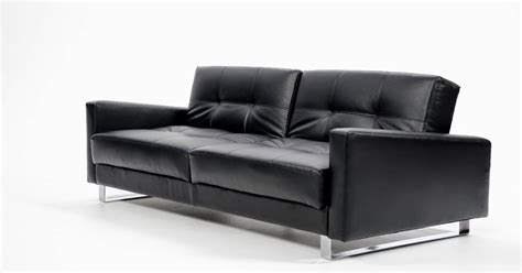 black leather sofa: black leather sofa bed