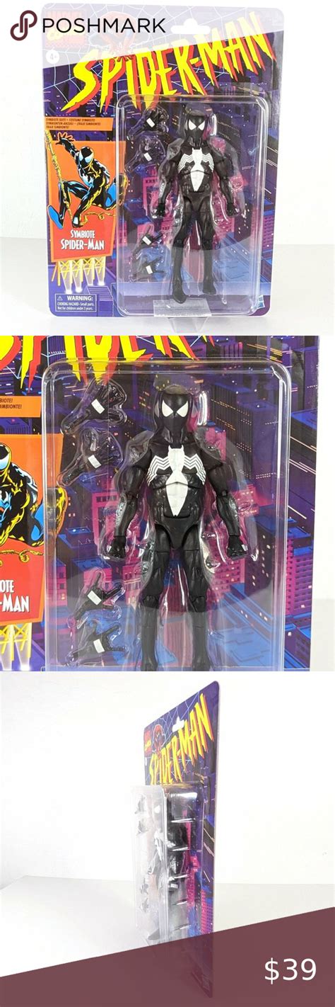 Marvel Legends Retro Collection Symbiote Spider Man Inch Action