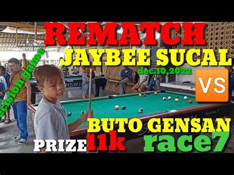 Rematch Jaybee Sucal Buto Gensan Race Prize K Dec Gensan