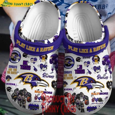 Baltimore Ravens Play Like A Raven Crocs Shoes Discover Comfort And