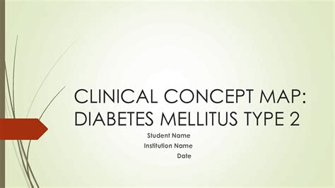 Solution Clinical Concept Map Diabetes Mellitus Type Studypool