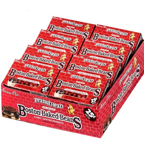 Peanuthead Boston Baked Beans - 24CT Box • Candy Mini Packs • Oh! Nuts®