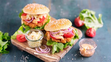 Crispy Chickenburger Rezept Tegut