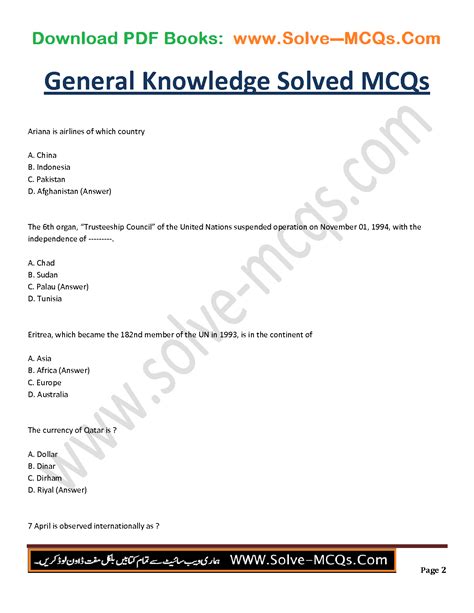 Solution Important Mcqs Of All Subject For Written Test Asf Issb