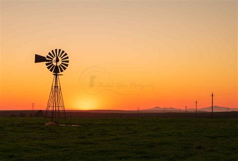 Windmill Sunset - Meerkat Africa Photography