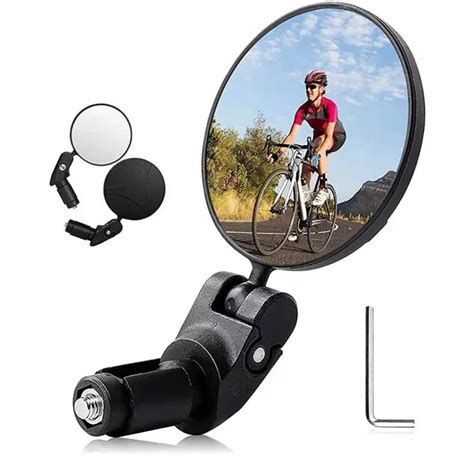 Universal Bicycle Rearview Mirror Adjustable Rotate Clear Cycling