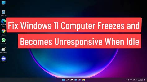 Fix Windows Computer Freezes And Becomes Unresponsive When Idle