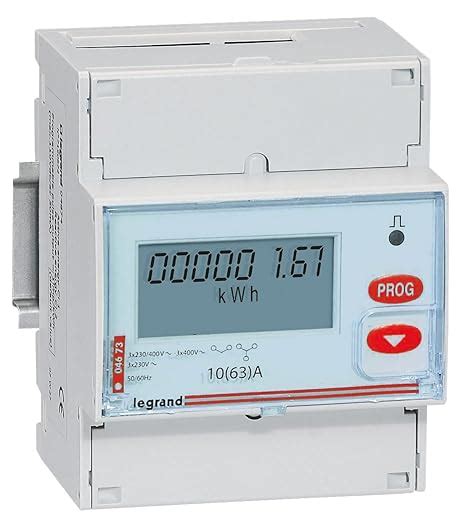 Legrand 004673 Compteur Modulaire Triphasé EMDX³ Non MID Raccordement