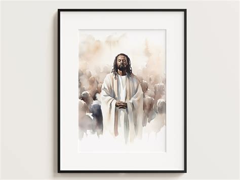 Black Jesus Praying Jesus Portrait Jesus Painting Jesus - Etsy