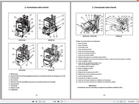 Clark Forklift Gex Gtx Epx Om Operator S Manual