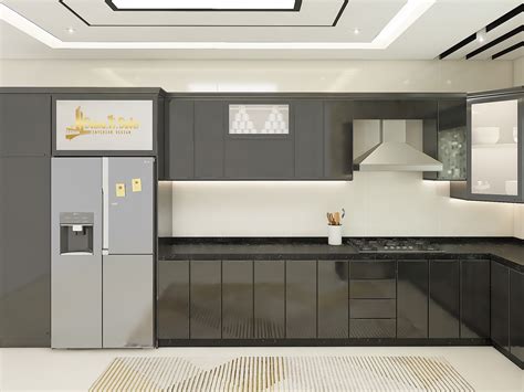 BLACK KITCHEN INTERIOR DESIGN on Behance