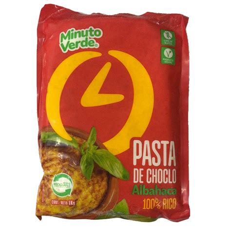 PASTA DE CHOCLO ALBAHACA 1KG MINUTO VERDE TodoFrio Distribuidora