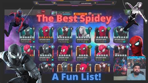 Ranking The Best Spider Man Characters In Mcoc Marvel Contest Of Champions Youtube