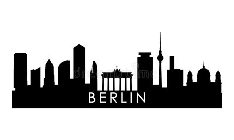 Berlin skyline silhouette. stock vector. Illustration of cityscape ...