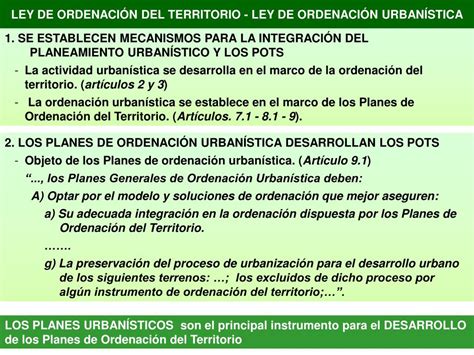 Ppt El Marco Normativo De La Ordenaci N Del Territorio Y Su Relaci N