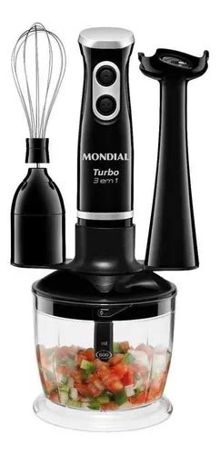 Mixer Turbo M Em Preto Mondial V Preto Frete Gr Tis