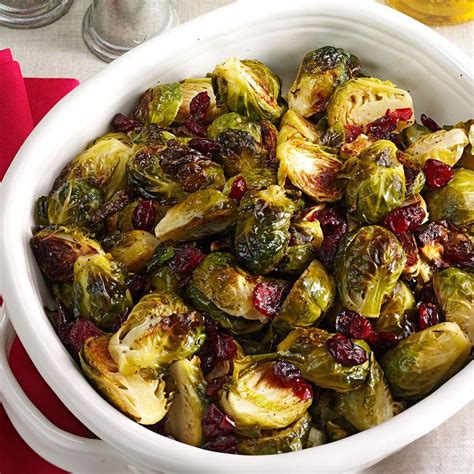 Roasted Brussels Sprouts With Cranberries Recipe How To Make It