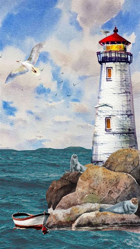 #mysecondshuffle #ocean #sea #seals #seagulls #lighthouse #boat #maine ...