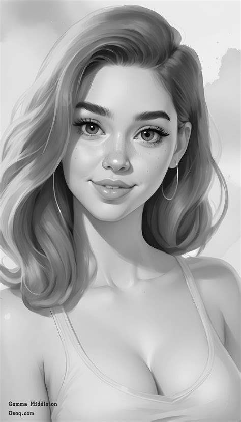 Black White Female Caricature Osoq