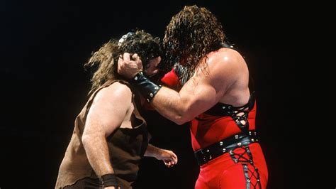 Kanes Fiery In Ring Debut Against Mankind Wwe Survivor Series 1997