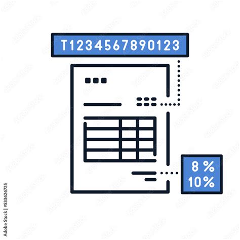 Vetor De シンプルな適格請求書のアイコンベクターイラスト素材 Do Stock Adobe Stock